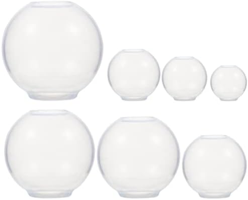 סוורורו סבון תבניות עיגול סטנסיל 7 יחידות סיליקון ברור כד תבניות ביצים אפוקסי שרף תבניות סבון נרות DIY תבניות ליציקה לתכשיטי