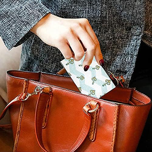 בהיר עוגן עסקים כרטיס מחזיק עבור נשים גברים כרטיס ביקור מחזיק מקרה עם עור אישי כרטיס אשראי כרטיס מזהה כרטיס ארגונית