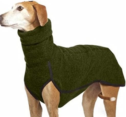 טלאים בינוניים כלבים גדולים בגדים עם צווארון גולף חיות מחמד סוודר כלבים מעיל צמר EN8 5xl