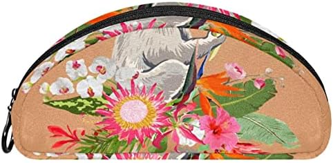 תיק קוסמטי של טבובט לנשים, תיקי איפור מרווחים מרווחים כיס נתיב מתנה, ציפור פרחי בעלי חיים