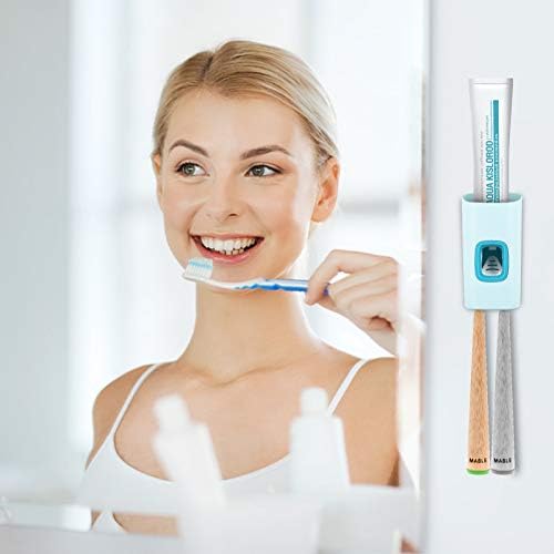 Artibetter 1pc משחת שיניים מתקן ， משחת שיניים אוטומטית סחיטת קיר מחזיק מברשת שיניים לחדר רחצה לחדר רחצה