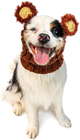 גן חיות סנווד תלבושות כלבים מעורפלות, גדול - חם ללא דש אוזניים מכסה המנוע לחיות מחמד, תלבושת כלבים לחורף, ליל כל הקדושים,