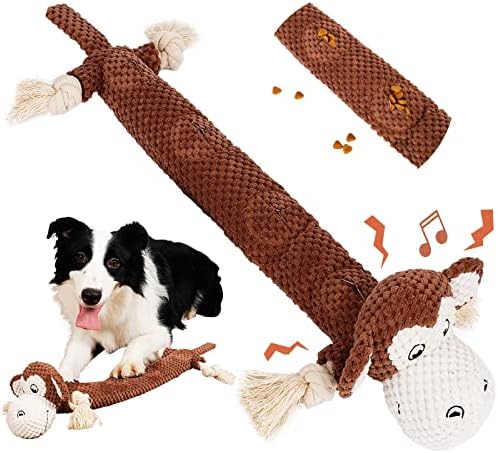 צעצועי כלבים אינטראקטיביים של סמוניד עבור כוסות אגרסיביות לעיסה פלאש טיפש צעצועי פאזל, קטנים בינוניים גדולים כלבים