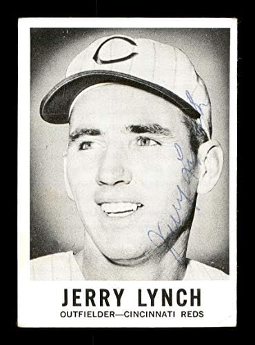 ג'רי לינץ 'חתימה משנת 1960 כרטיס עלה 45 סינסינטי אדומים SKU 171742 - כרטיסי בייסבול עם חתימה על חתימה MLB