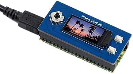0.96 אינץ 'מודול תצוגת LCD עבור Raspberry Pi Pico, מסך IPS 160 × 80 פיקסלים 65K RGB תצוגה צבע SPI ממשק