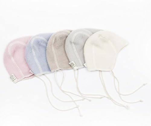כובע תינוקות של Lanacare - כובעים שזה עתה נולדו לבנות או לבנים - כובע צמר אורגני לתינוק
