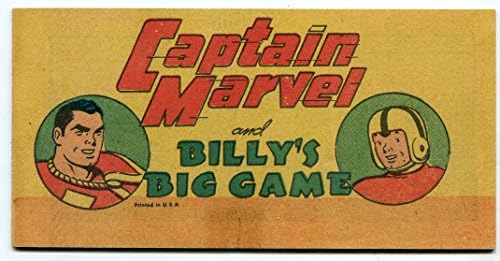 המשחק הגדול של קפטן מארוול ובילי קומיקס תדמית 1948-