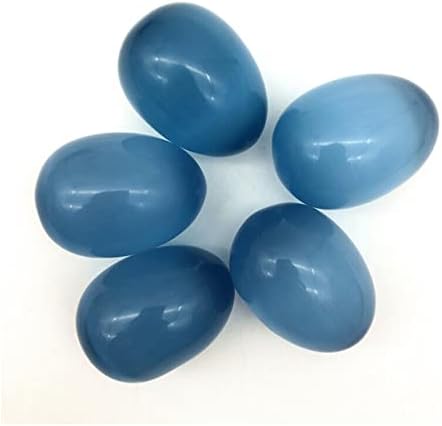 Laaalid xn216 5 יחידות בגודל גדול בגודל גדול של חתול כחול אבן אבן דגימה בצורת חן חן גביש ריפוי רייקי אבנים