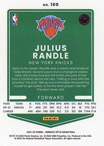 2021-22 Donruss Optic 100 Julius Randle ניו יורק ניקס NBA כרטיס מסחר בכדורסל