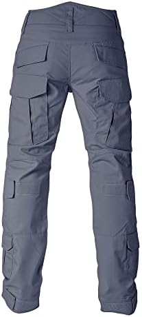 מכנסי מטען טקטיים של Ocanxue מכנסי מטען לגברים מכנסי טיול חיצוניים מכנסי עבודה קרעים מכנסיים מרובי כיסים