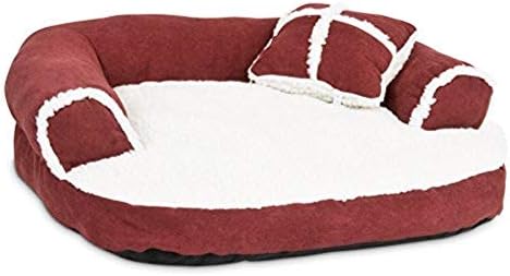 מיטת ספה מחמד של Petmate Aspen עם כרית לנוחות ותמיכה - גודל אחד - צבעים שונים