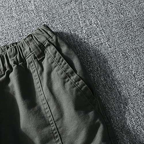 מכנסי SGAOGEW לגברים מכנסיים מוצקים מזדמנים של גברים מזדמנים מכנסיים מכנסיים אימון מכנסי יוגה של גברים מרובי כיסים