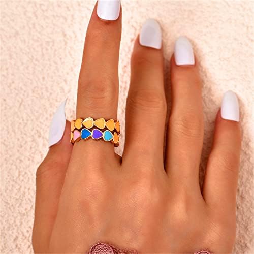 2023 חדש תכשיטי זירקון טבעת טבעת נשים של אופנה טבעת טבעת אירוסין נשים של משובץ אישיות טבעות גבוהה נמוך טבעת