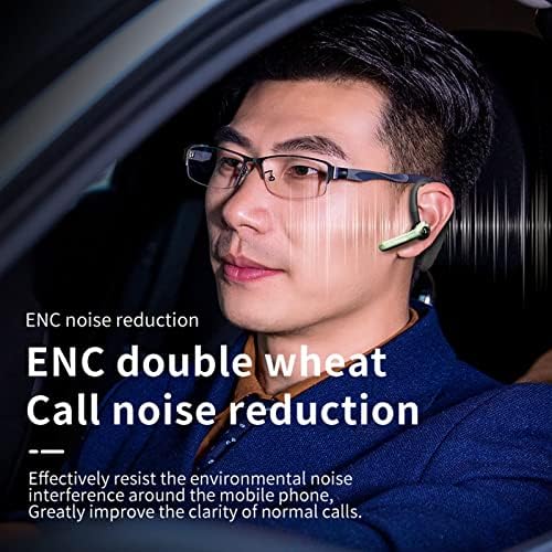 Trucker Bluetooth אוזניות אלחוטית Aeprecie Luetooth עם מיקרופון ENC ארוך חיי סוללה אטומי מים אטומי מים אוזניות חינם