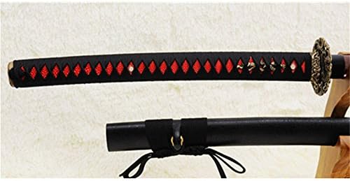 53 פלדה מקופלת No-Dachi חרב יפנית אדמדמה שחורה שחורה מלאה פליז פליז צובה-Ryan865