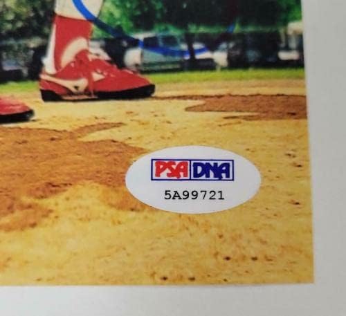 שמאלנים קטלניים חתמו 8x10 צילום לנגסטון פינלי אבוט מלאכים ~ PSA/DNA מדבקה - תמונות MLB עם חתימה