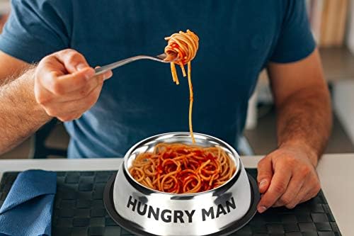 קערת איש רעב של Funwares - פריט איסור פרסום חידוש מצחיק לגברים - מחזיק 20 אונקיות