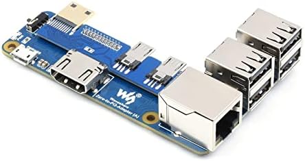 Waveshare pi אפס עד Raspberry Pi 3 דגם B/B+ מתאם, ממשק USB 4-CH USB, יציאת אתרנט 100M ויציאת HDMI, אלטרנטיבה