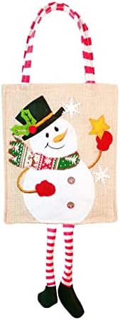 קטן קישוט ווי חג המולד עץ סנטה עם תיק תיק שלג מתנת אריזת חג המולד סוכריות תיק יצירתי תיק מתנת חג המולד נושאים