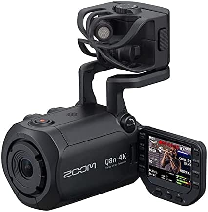 Zoom Q8N-4K מקליט וידאו שימושי, וידאו 4K UHD, מיקרופוני סטריאו בתוספת שני כניסות XLR ו- Zoom F3 מקליט שדה מקצועי,