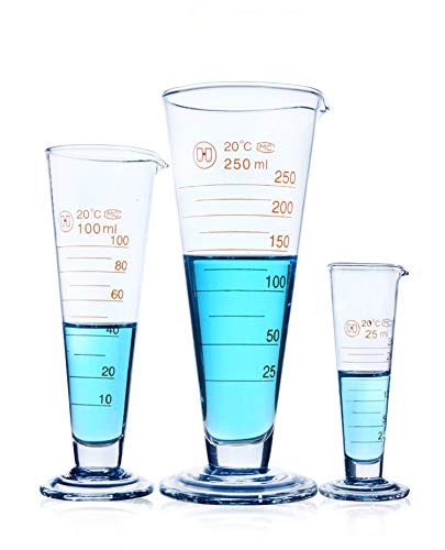 מקצועי מעבדה בוגר מדידת כוס זכוכית חרוטי כוס עם זרבובית 500 מ ל מעבדה מדידת זכוכית בורו 3.3 חום עמיד לעבות כלי