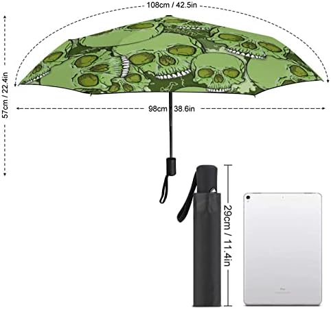 גולגולת הסוואה 3 קפלים אוטומטית פתוחה קרובה למטריית מטריית UV מטרייה מטריות קיץ ניידות