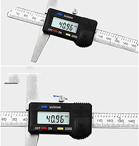 Uoeidosb 0-150 ממ נירוסטה/פלסטיק LCD קליפר דיגיטלי 6 אינץ