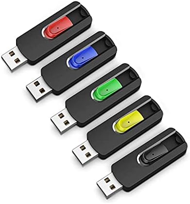 N/A 5 PCS כונן הבזק USB 2.0 מקל זיכרון נשלף כונן קפיצה כונן רוכסן צבעוני