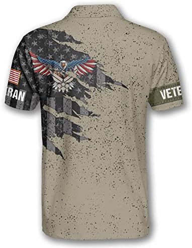 חולצות ותיקות בהתאמה אישית של חיל האוויר לגברים, שם חיל האוויר בהתאמה אישית חולצות פולו לגברים, Size S-5XL