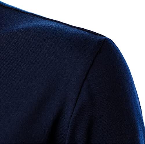 XXBR חולצות פולו שרוול ארוך לגברים, 2021 סתיו צבע בלוק טלאים טלאים עסקיים חולצה מזדמנת כפתור קדמי קדמי קדוש דלעת