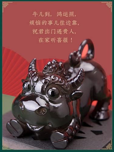 Paynan 10.4 סמ יצירתיות סינית בקר בקר קישוטים לחיות מחמד