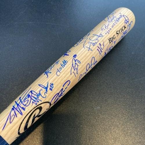 2010 סן פרנסיסקו ענקי העולמי אלוף העולמי הקבוצה החתמה על בייסבול עטלף JSA COA - עטלפי MLB עם חתימה