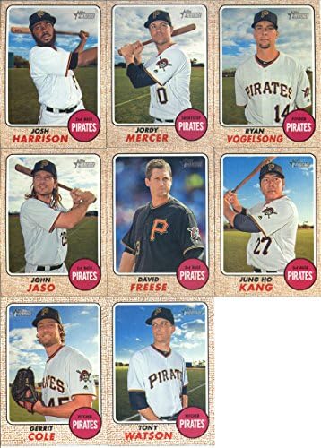 2017 Topps Heritage Pittsburgh Pirates Team של 11 קלפים: פרנסיסקו סרווי, ג'וש בל/טייל 355