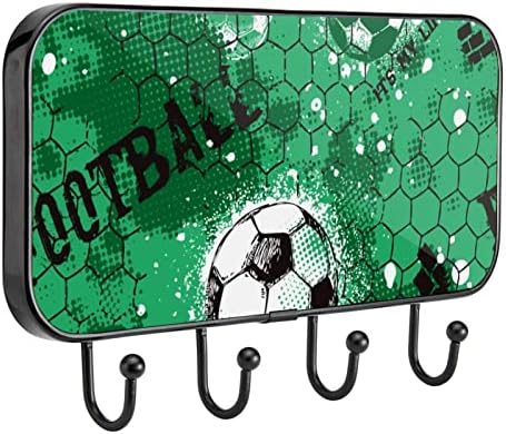 מחזיק מגבות קיר קיר רכוב מגבת מתלה אמבטיה תפאורה חלוקת חלוק בגדי בגדי כדורגל כדורגל כדורגל ירוק מגבת מגבות מארגן אחסון