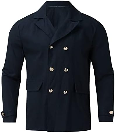 גברים בצבע אחיד ז'קט פתוח מעיל מעיל מעיל מזמן אור גברים