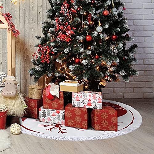 מחצלת חצאיות עץ חג המולד של ין יאנג יאנג עם קישוטי מסיבות חג לחוות ליל כל הקדושים 48 x48