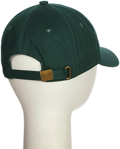 כובע מותאם אישית א 'עד ת' אותיות ראשוניות כובע בייסבול קלאסי, כובע ירוק זהב לבן
