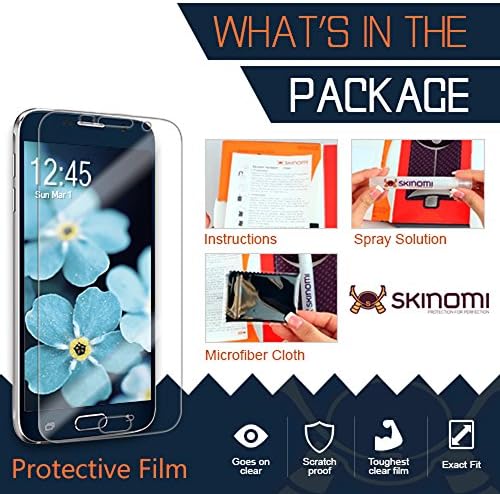 מגן מסך Skinomi התואם לסרט HD של Asus Zenfone 9 Techskin TPU אנטי-בועל