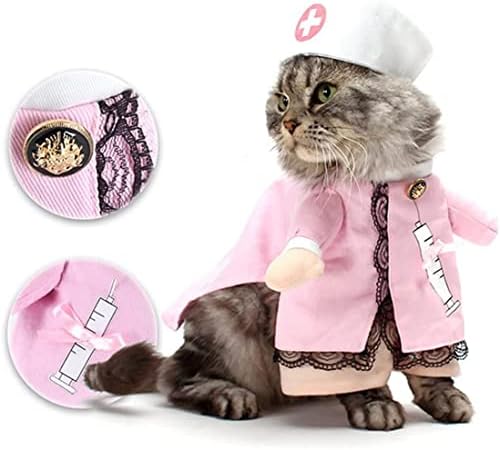 חתול אחות תלבושות ליל כל הקדושים כלב בגדים לחיות מחמד רופא בגדי ג ' ינס מסיבת תלבושת הלבשה עבור חתול גור כלבים