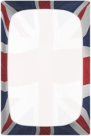 סאטן בריטניה מנופף דגל דגל עריסה לבנים חבילות בנות ומפגינים גיליונות נושמים מיני עריסה מיני מצויד לעריסה סטנדרטית