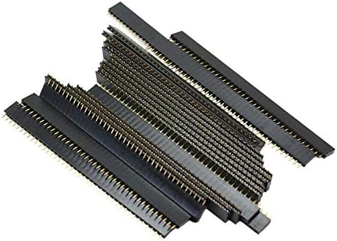 מכולת 20 יחידות של גאמפ נקבה 40 פין 2.54 ממ כותרת שורת שורת שורת מחבר PCB עבור Arduino