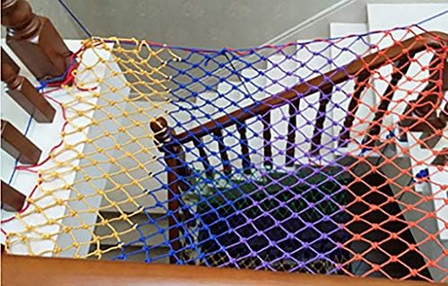 בטיחות ילד אנטי-סתיו בטיחות נטו צבעוני ניילון בטיחות נטו צבעוני דקורטיבי נטו 6 ממ * 8 סמ מדרגות אנטי-סתיו