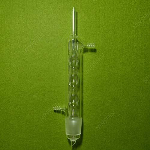 זכוכית מעבדה של נאנשין, מחלץ Soxhlet של 250 מל עם הקבל, צינור השאיבה ושני צלוחיות שטוחות 24/40
