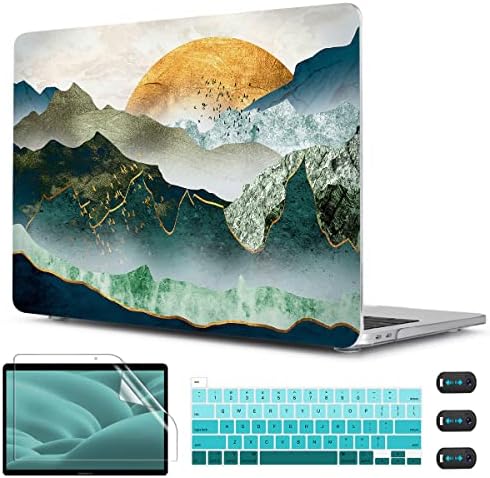 מארז הר Cissook Mountain עבור MacBook Pro 13 אינץ '2022 2021 2020 שחרור דגם M2 A2338 M1 A2251 A2289 עם מגע מגע,