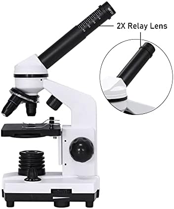 מתחם מיקרוסקופ ביולוגי מקצועי ניזי הוביל מיקרוסקופ סטודנטים חד-עיני חקר ביולוגי מתאם סמארטפון פי 40-1600