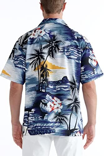 חולצות הוואי של Zhpuat חולצות הוואי מהירות חולצות אלוהה טרופיות יבש