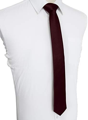2.4 מוצק צבע סקיני עניבה רזה עניבה לגברים