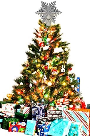 חגגו עץ חג המולד לחג פתית שלג מוארת עץ מואר מקרן - LED יפהפה של שלג מסתובב לקישוטים לחג המולד - נצנצים נצנצים נצנצים