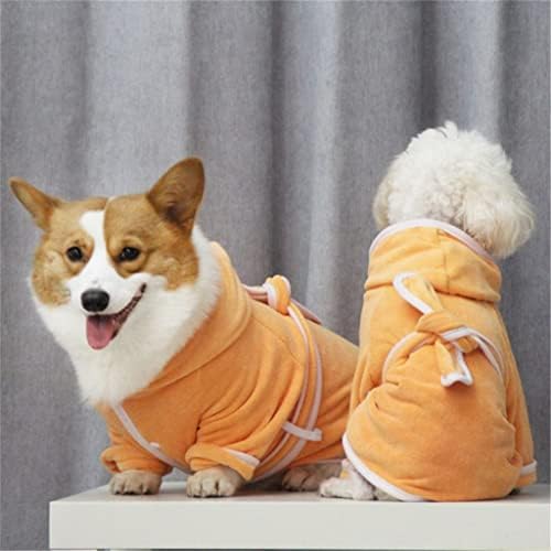 סופר סופג מהיר ייבוש כלב רחצה מעיל עם חגורה לכלבים גור פיג ' מה שינה בגדים