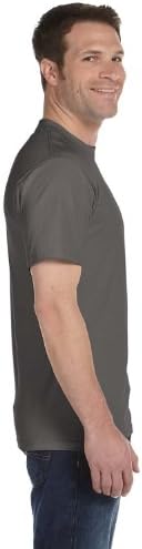 Hanes Mens 5.2 גרם. ComfortSoft כותנה חולצת טריקו-סוק אפור-5-5pk